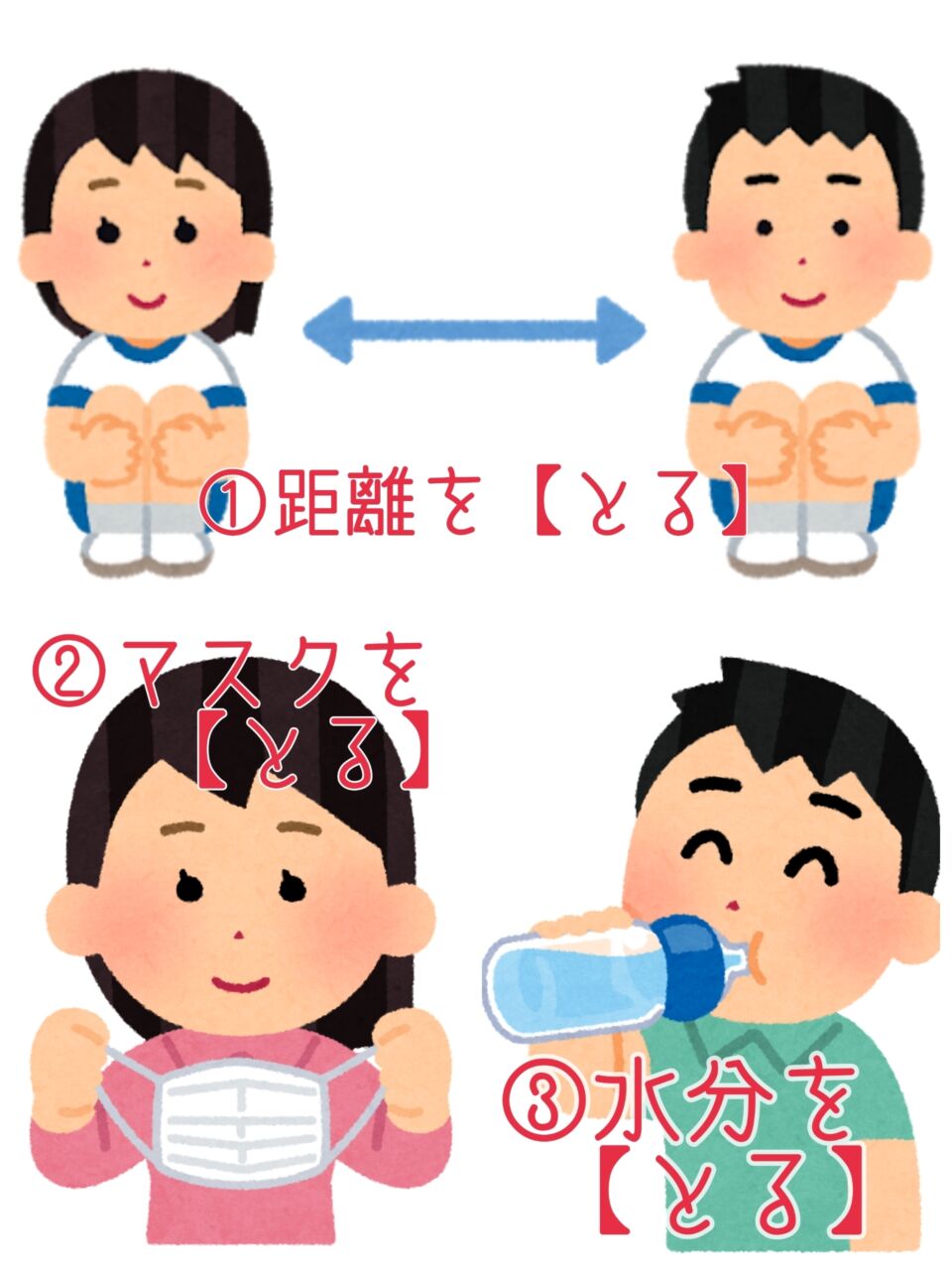 3とる 夏の熱中症対策 小倉校ブログ はるおかスイミングスクール